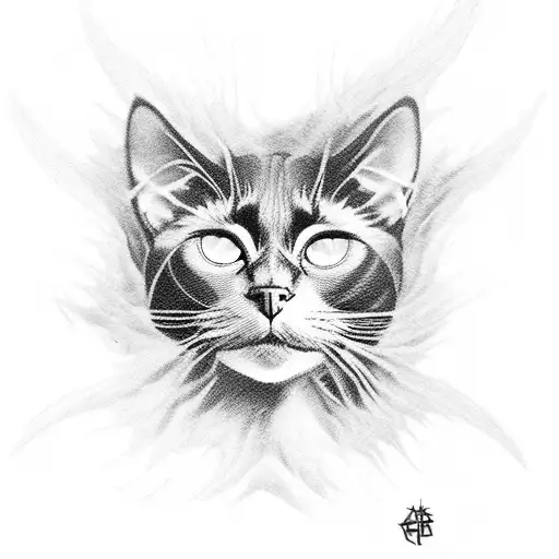 A Fierce Black Cat Shredding An Electric Guitar