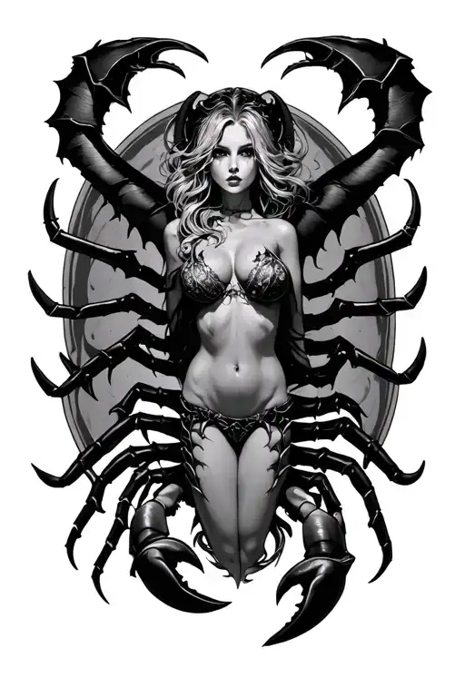 Scorpio Zodiac Succubus Large Breasted