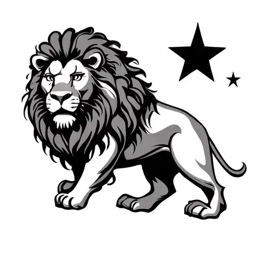 Lion And Stars Sleeve