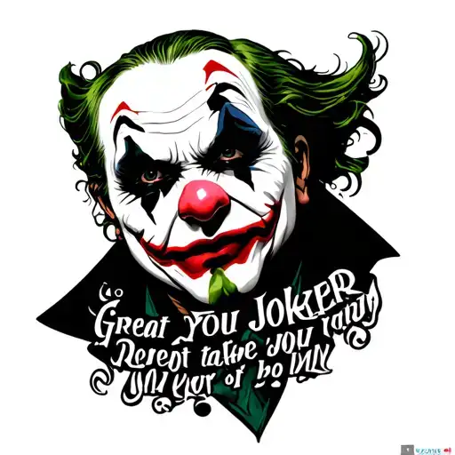 Joker Face With A Great Joker Quote Surrounded