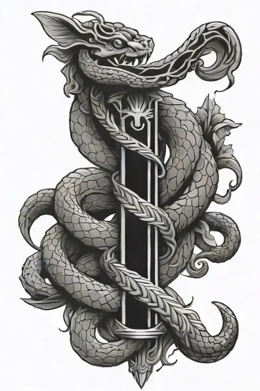 Sword And Snake Feminine