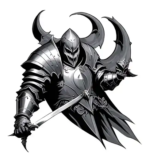 Scary Knight In Armor