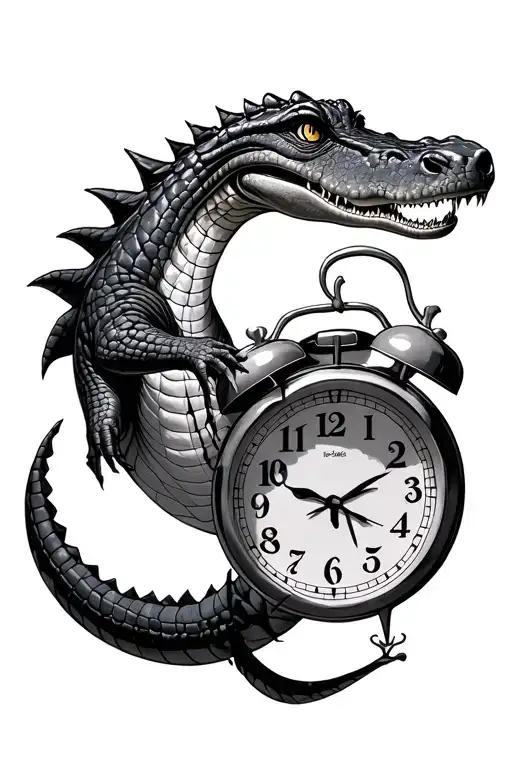 Crocodile Eat Clock