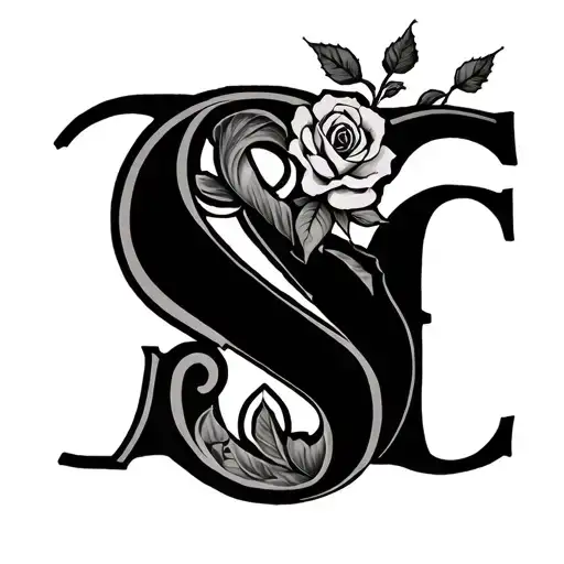 Dark Romance Initials S And C