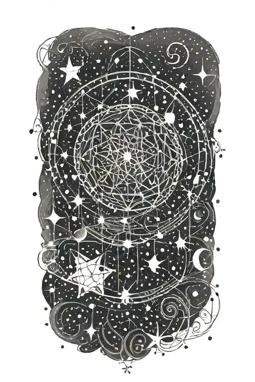 An Inspiring Quote Written In The Stars With A Constellation Background