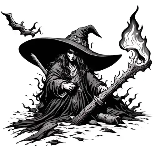 Witch Burning At The Stake