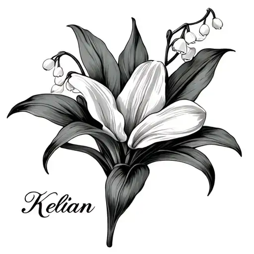 Lily Of The Valley With Name Kellian Incorporated