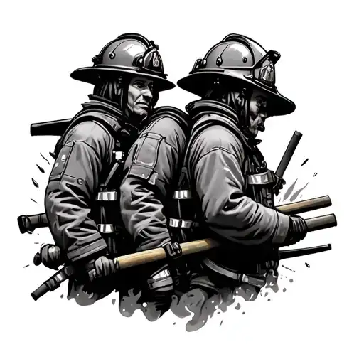 Three Fire Fighters Facing Death
