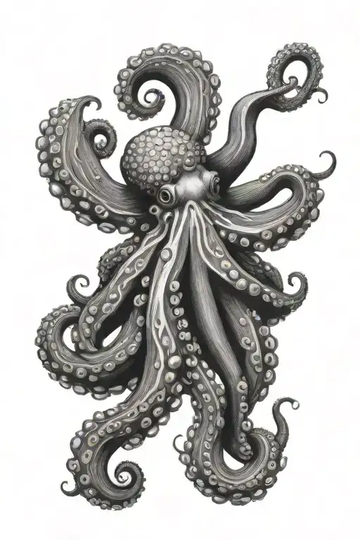 Octopus In The Deep Sea