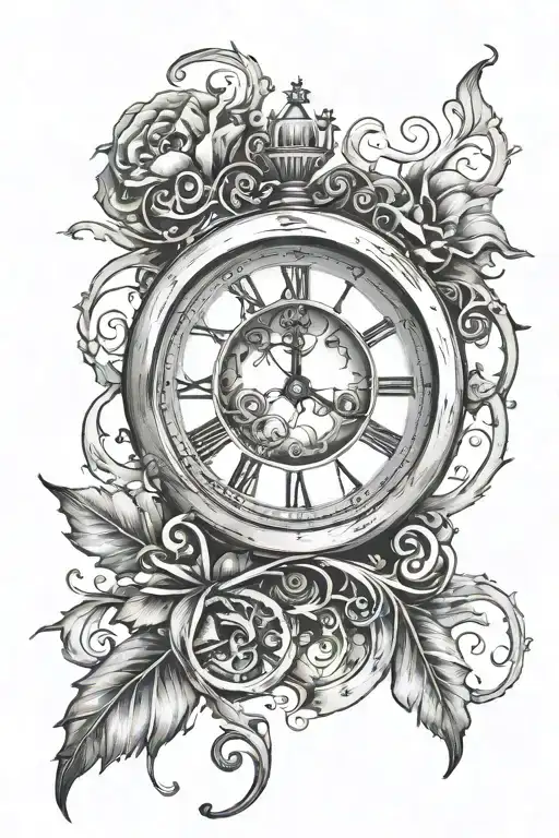 Clock Dissolving In The Time