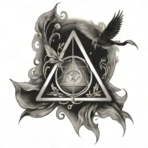 Deathly Hallows Cover Up Tattoo Design Transgender