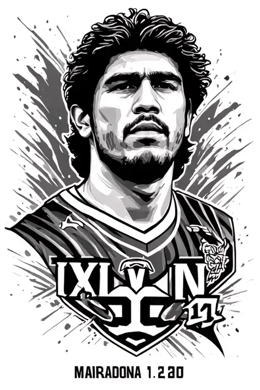 Roman Numeral Birthdate Incorporated With Maradona And Eden Hazard