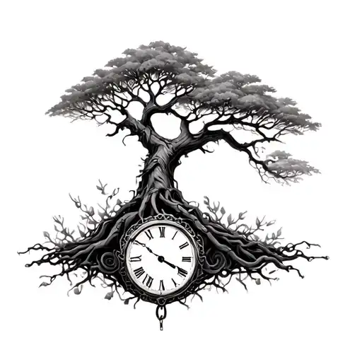 Growth Tree Chain Time Piece