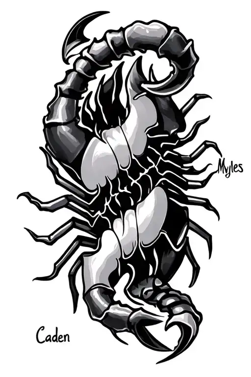 Names Written Caden And Myles Caden As A Scorpio And Myles As A Taurus