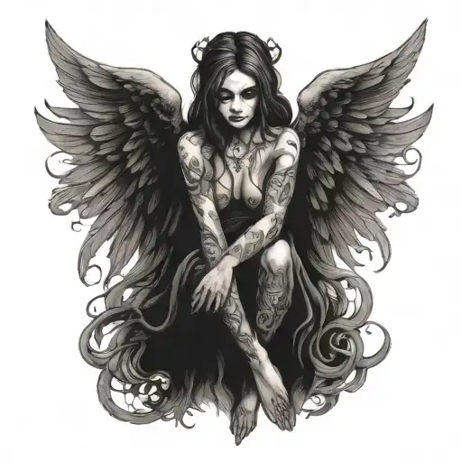 A Gothic Angel With A Sinister Twist