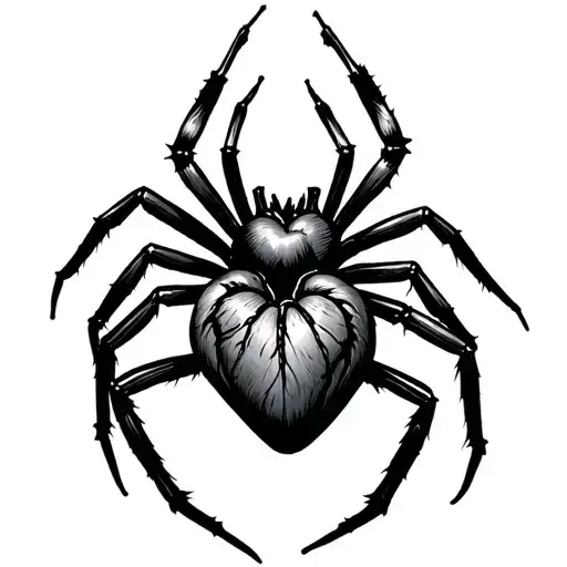 Spider Heart Shape Legs