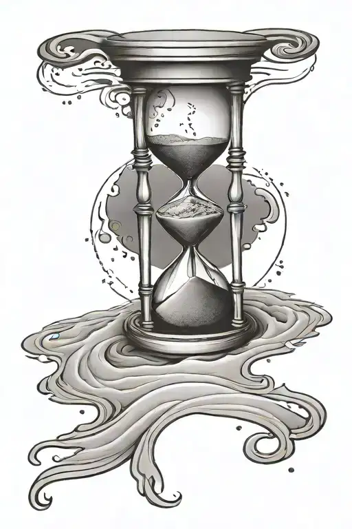 Hourglass Disappearing In The Sand