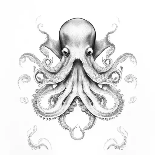 Design A Water-themed Tattoo Incorporating An Octopus And The Client's Favorite Style Of Music