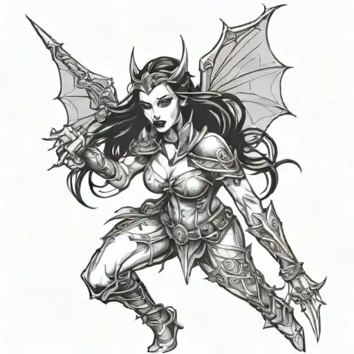 Female Warrior Vampire Woman