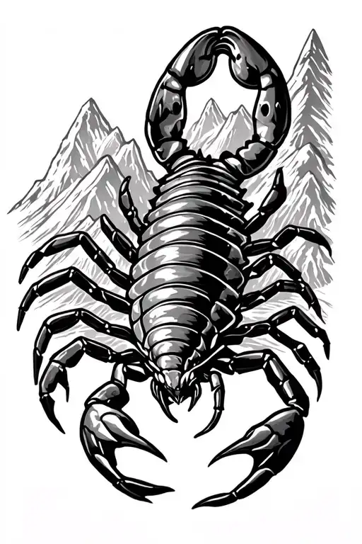 Climbing Mountain Peak Scorpion