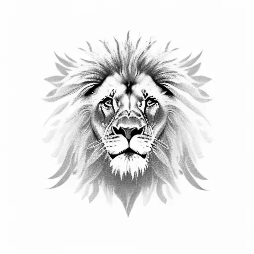 Majestic Lion Smoking Weed