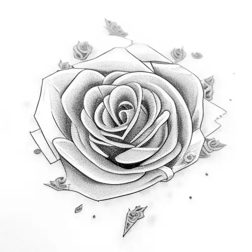 An Oven Made Out Of Lego Bricks With A Black-grey Rose Inside