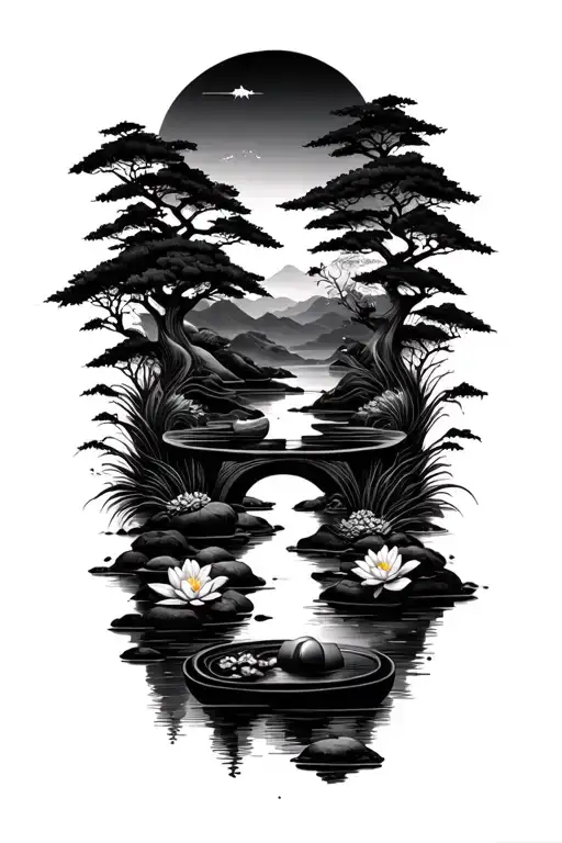 Zen Garden Scene