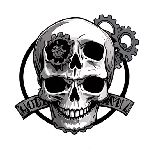 Skull And Cogs