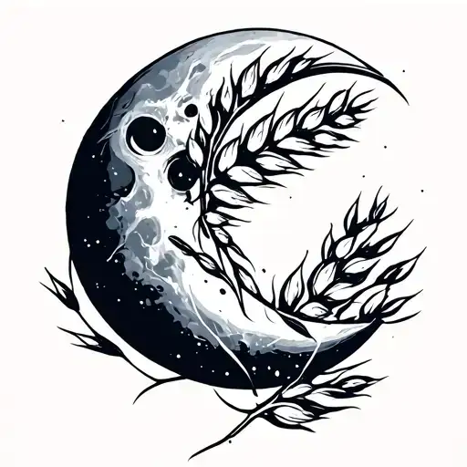 Half Moon And A Grain