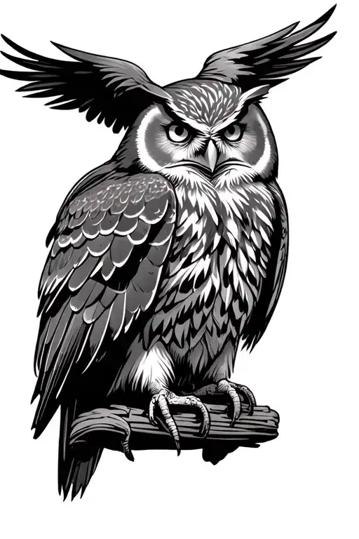 Owl And Eagle Seperately