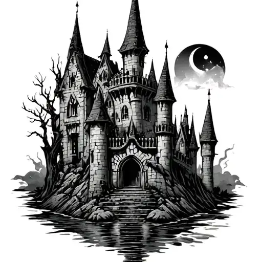 Scary Gothic Castle