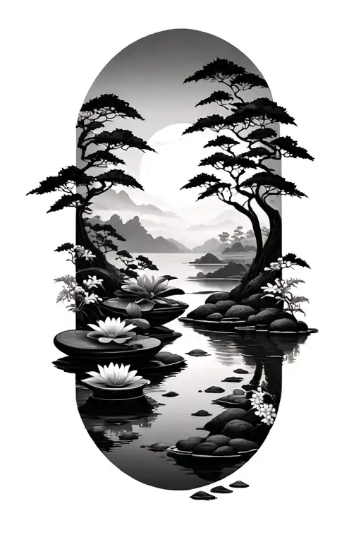 Zen Garden Scene