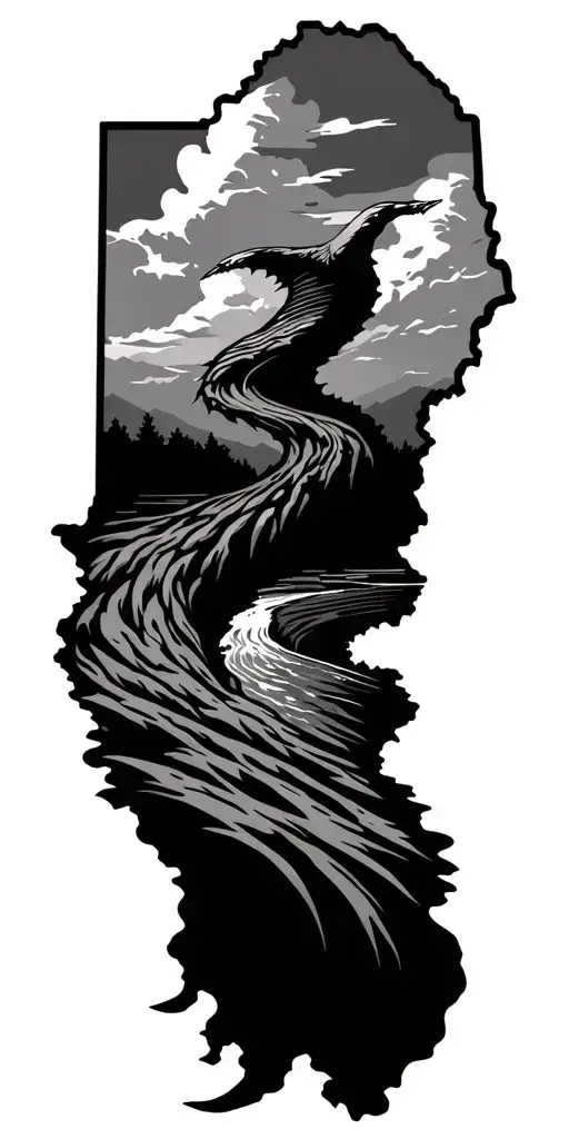 Oklahoma River Flowing