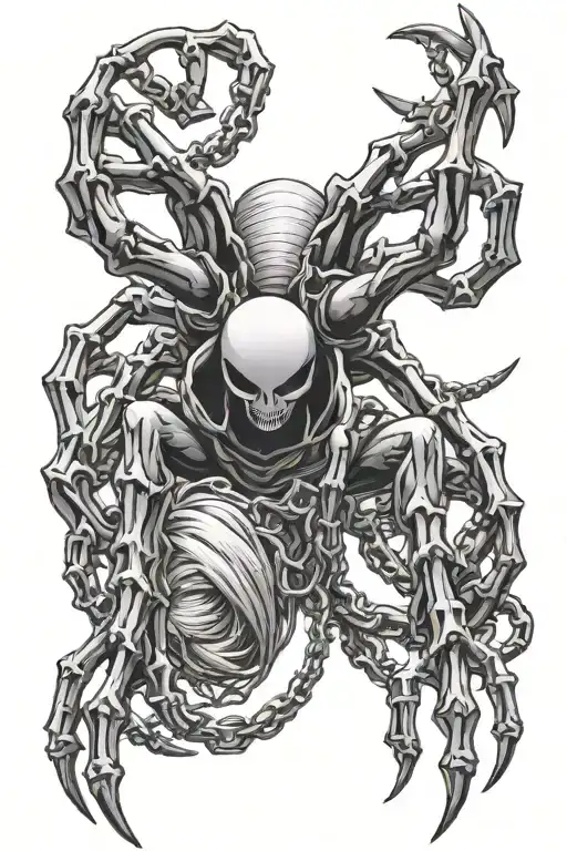 A Phantom Troop Spider From Hunter X Hunter With Kurapika's Chain