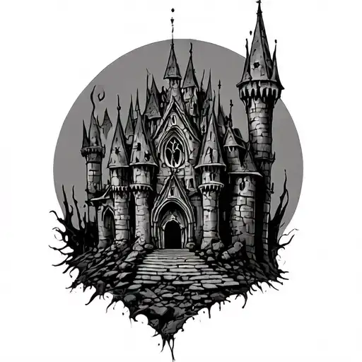 Scary Gothic Castle