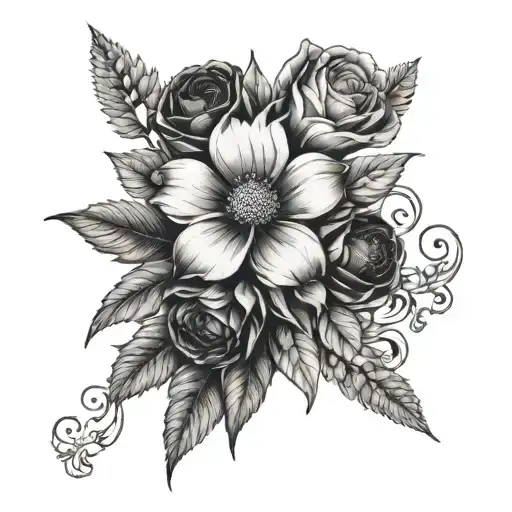 Birth Month Flower April June July October Flower Bouquet