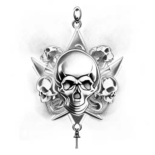 Skull Dangle Rosary