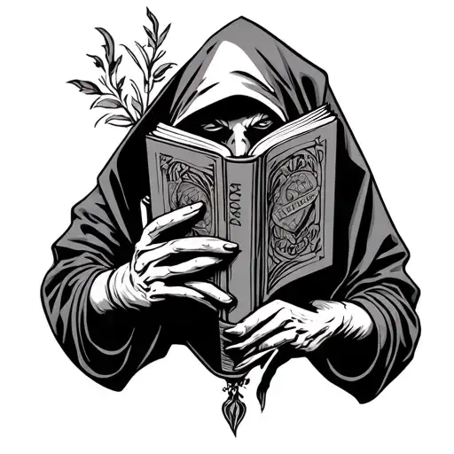 Hood Holding A Book