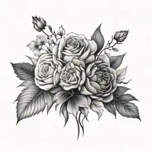 Birth Month Flower April June July October Flower Bouquet