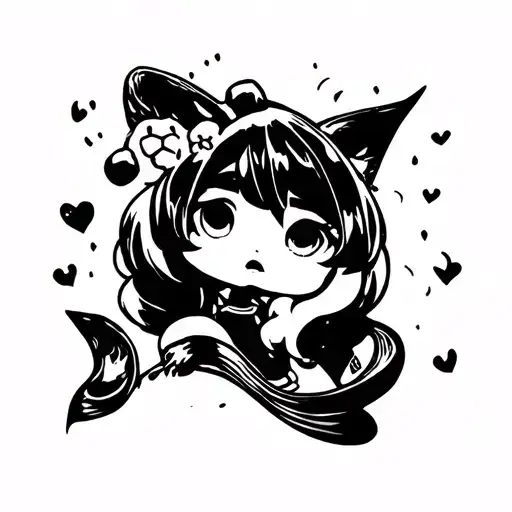 Milkyboo Cartoon Line Tattoo Minimalist