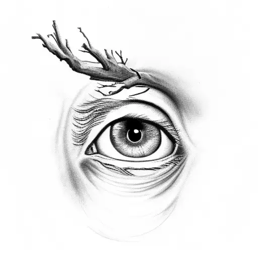 Eye With Tree Pupil