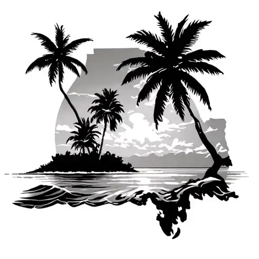 Indiana And Florida Coastline