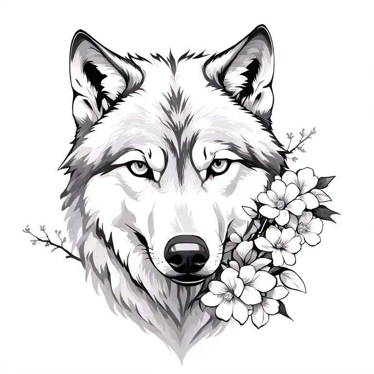 Wolf Sakura Flowers