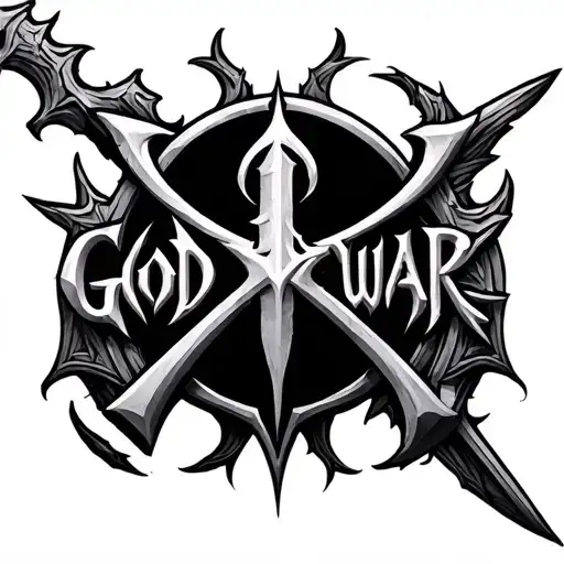 God Of War And Skyrim Logo