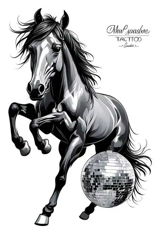 Mirrorball And Horse