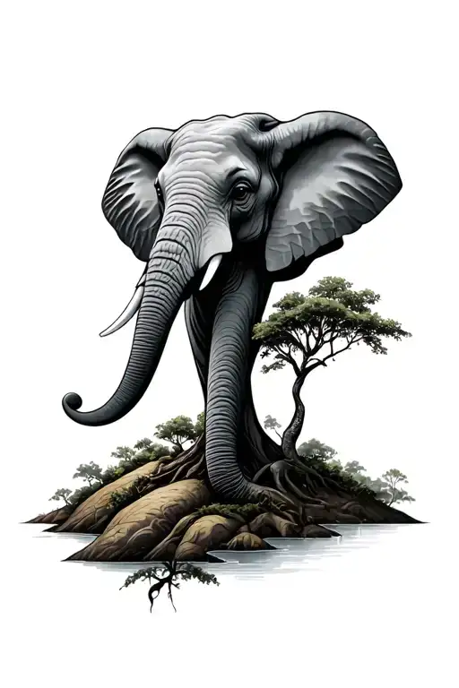 Emory Tree Growing Elephant Head