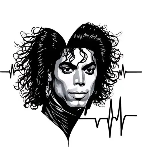 Heart Beat Line Plus Michael Jackson