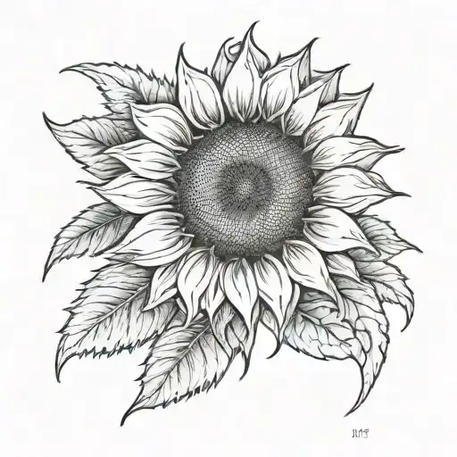 Sunflower With June 22 2013 In Roman Numerals