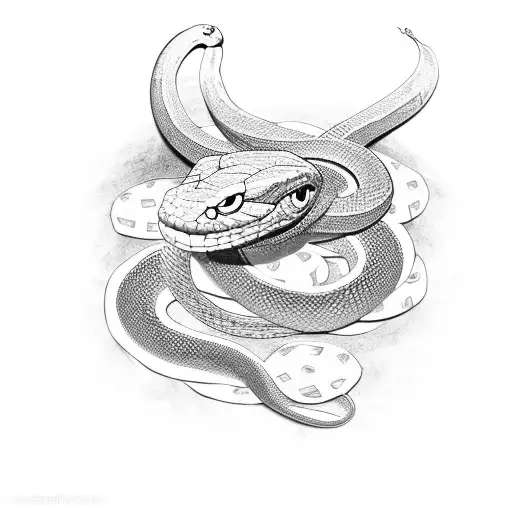 Snake With Money And Some Red Stuff