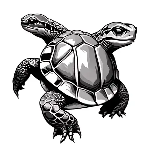 1 Big Turtle 2 Little Turtles